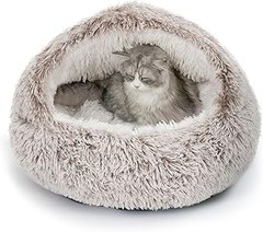 ¿Cómo elegir la cama tipo cueva adecuada para tu gato?