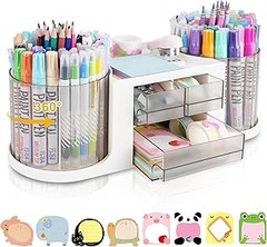 Cómo utilizar organizadores de escritorio giratorios para maximizar el orden