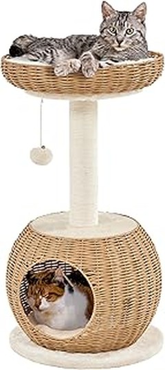 Opiniones y reseñas de rascadores con cueva y cama integrada