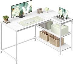 Opciones para personalizar tu escritorio con estantería integrada