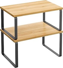 ¿Cuáles son los precios promedio de estanterías para cocina pequeña en Amazon?