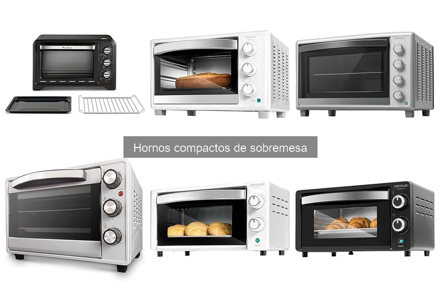 Accesorios esenciales para hornos compactos de sobremesa