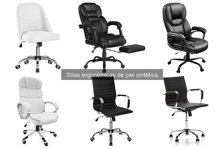 Ajusta tu Silla Ergonómica de Piel Sintética para Mayor Confort