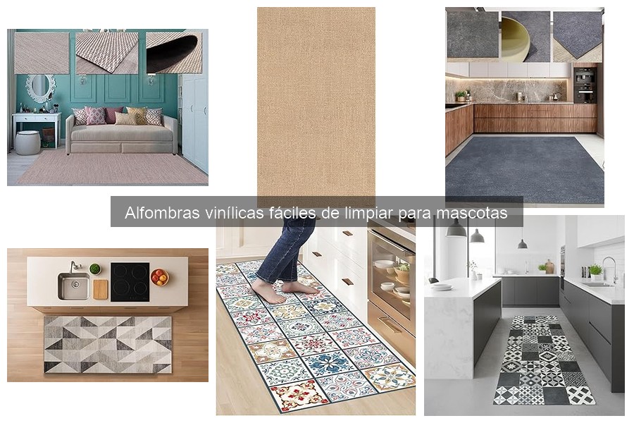 Alfombras vinílicas: resistentes a mascotas y fáciles de limpiar