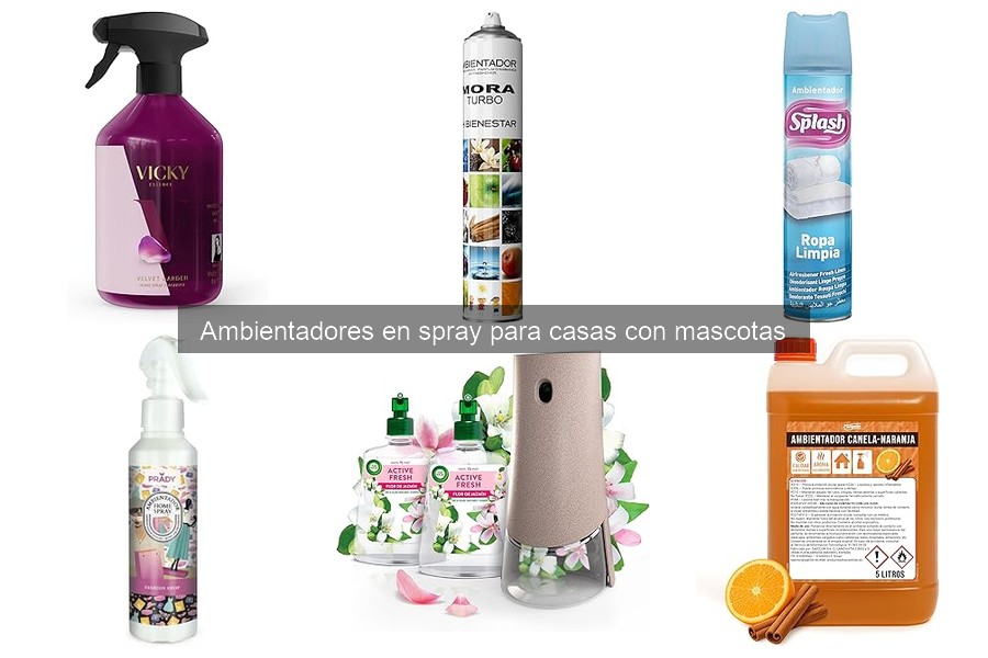 Alternativas a ambientadores en spray para hogares con mascotas
