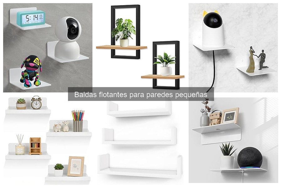 Alternativas a baldas flotantes para espacios pequeños