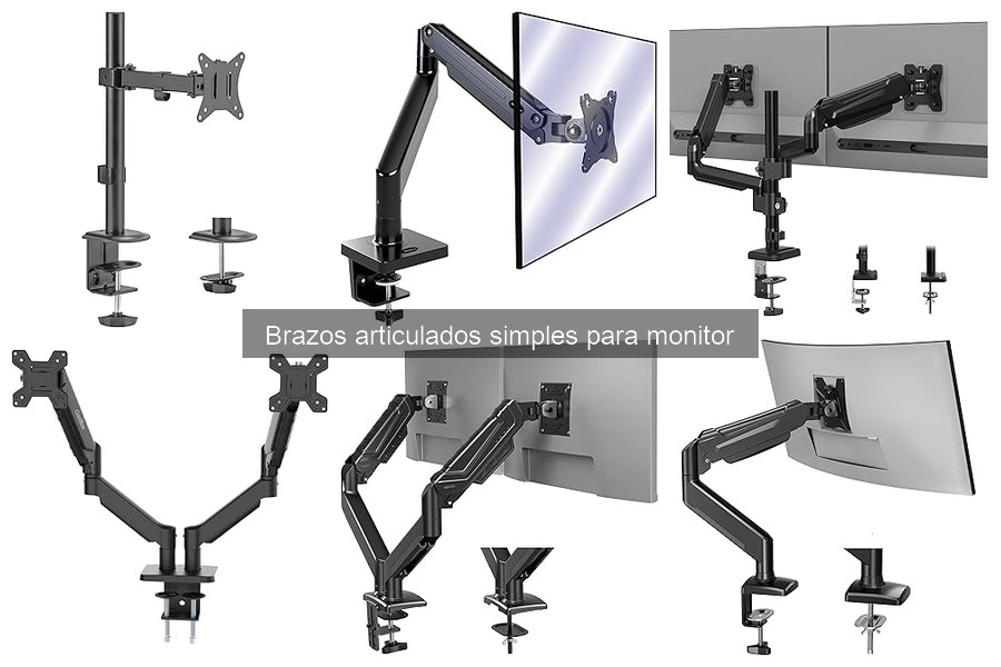 Alternativas a brazos articulados para monitor en espacios pequeños