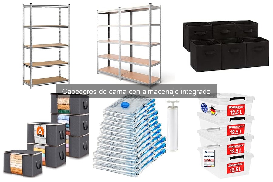 Alternativas a cabeceros de cama con almacenaje en espacios pequeños