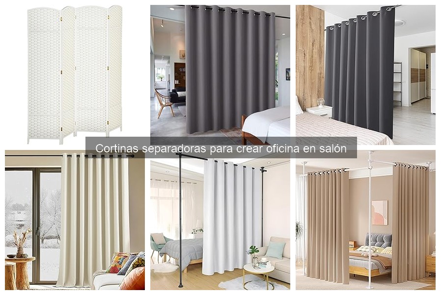 Alternativas a cortinas separadoras para dividir espacios