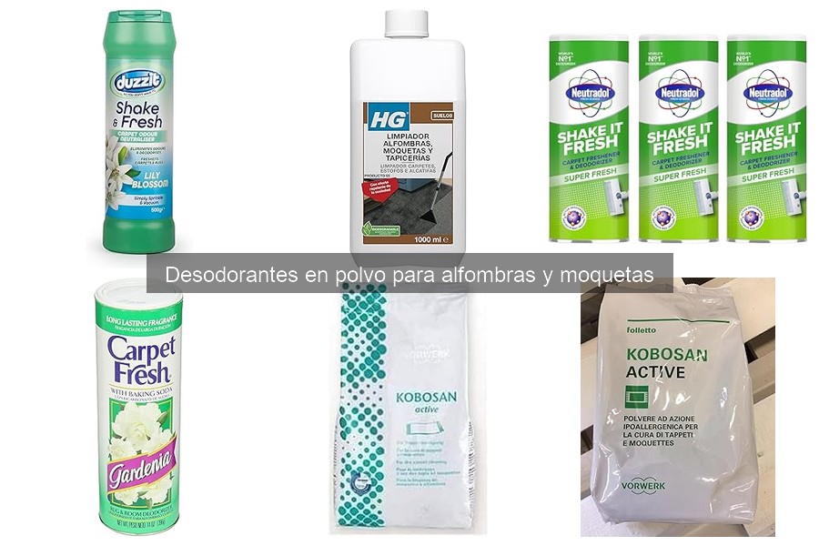 Alternativas a desodorantes en polvo para alfombras