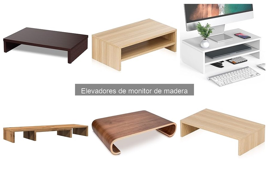 Alternativas a elevadores de monitor de madera para oficina