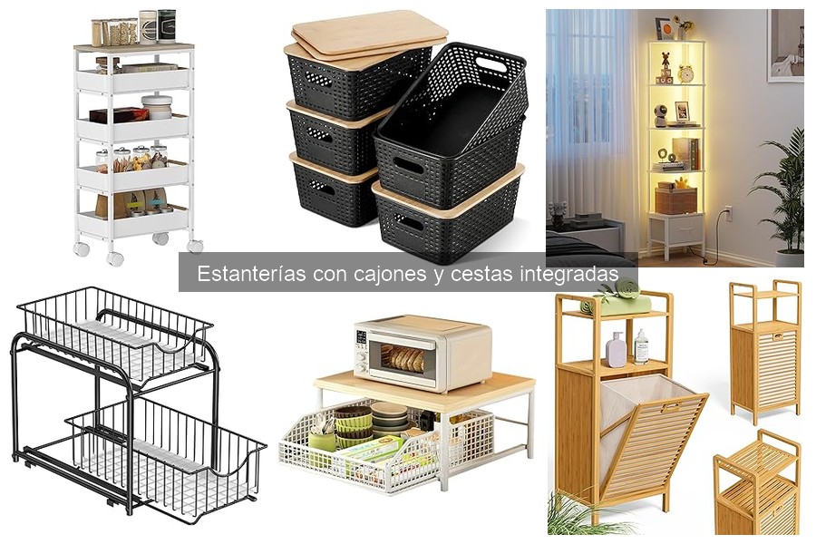 Alternativas a estanterías con cajones para espacios pequeños