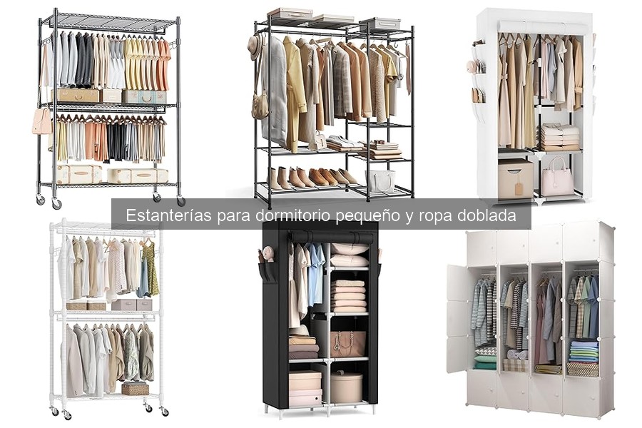 Alternativas a estanterías para organizar ropa en espacios pequeños