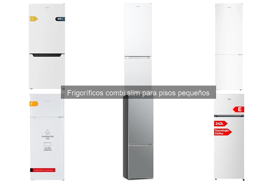 Alternativas a frigoríficos combi slim para espacios pequeños