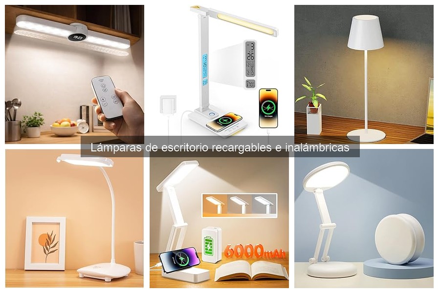 Alternativas a lámparas de escritorio recargables e inalámbricas