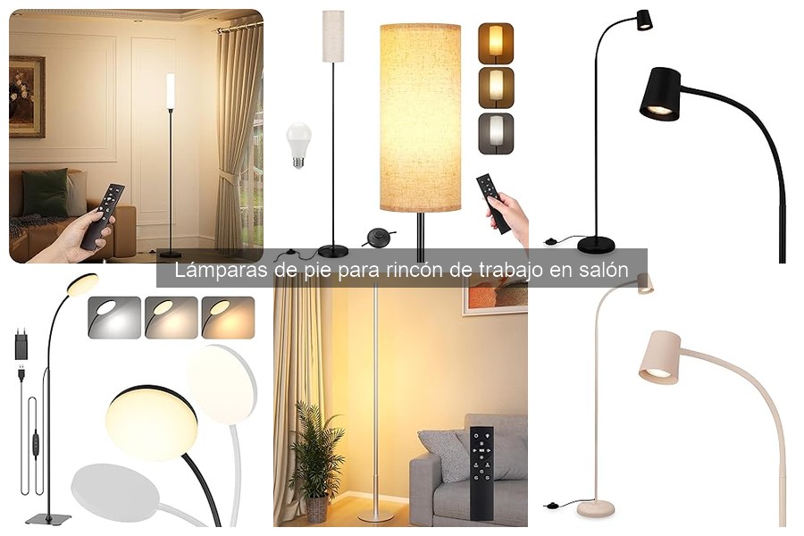 Alternativas a lámparas de pie para tu rincón de trabajo