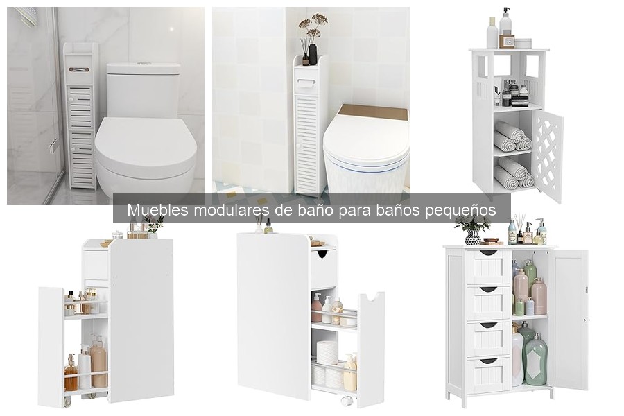 Alternativas a los muebles modulares para baños pequeños