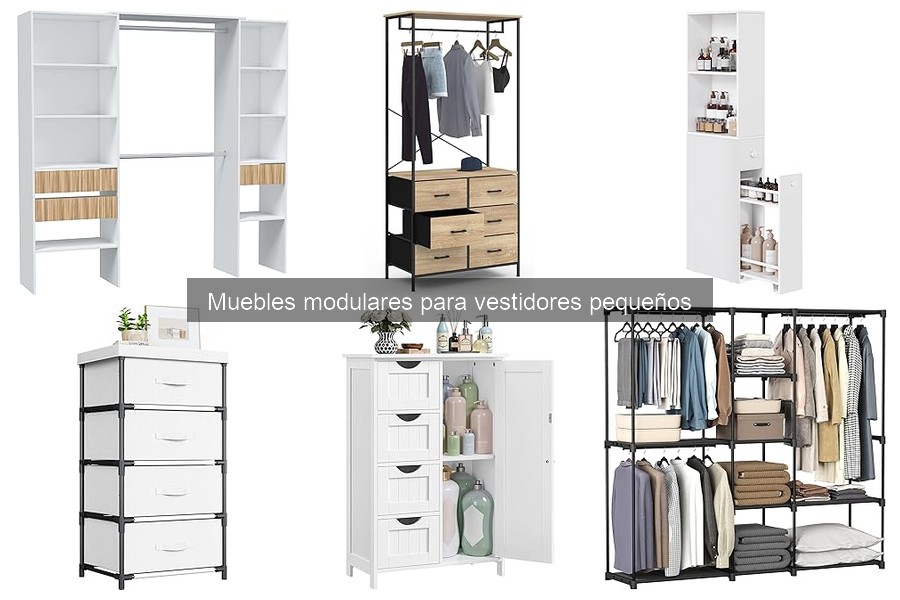 Alternativas a los muebles modulares para vestidores pequeños