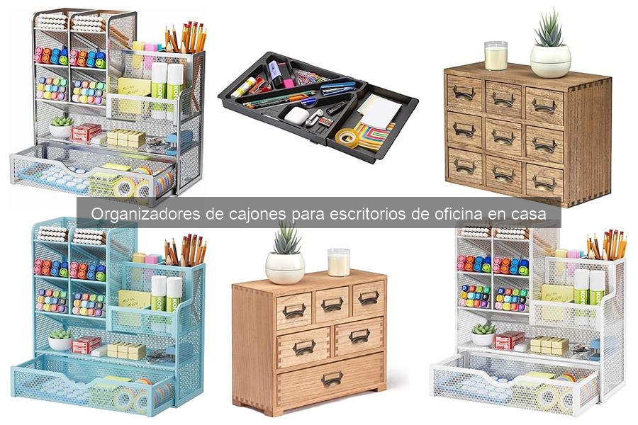 Alternativas a los organizadores de cajones para oficina en casa