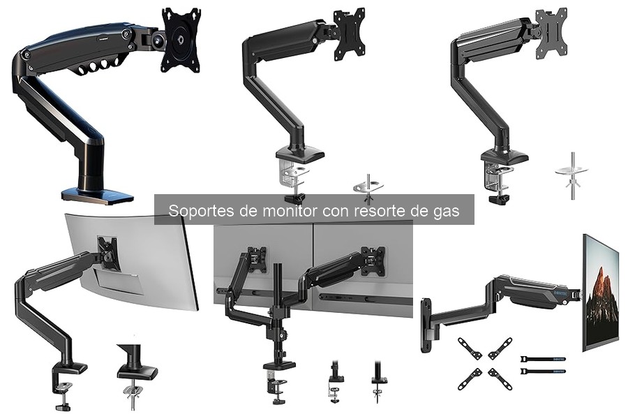 Alternativas a los soportes de monitor con resorte de gas