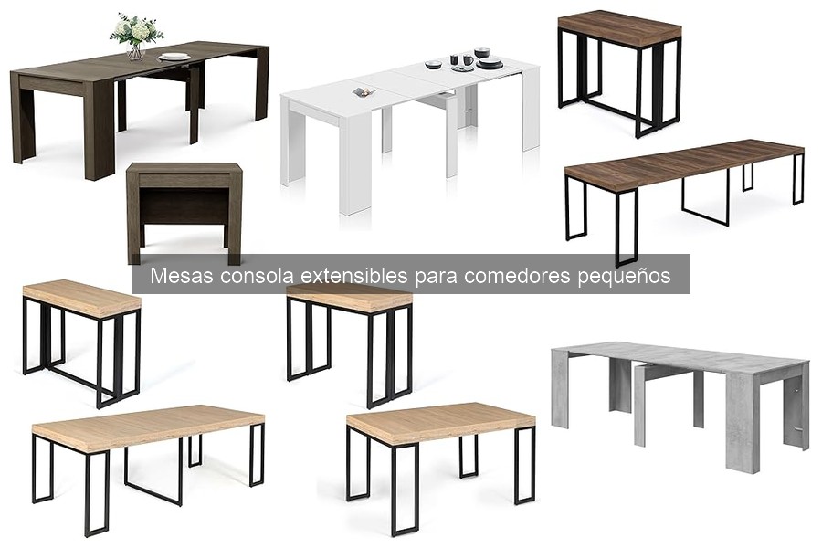 Alternativas a mesas consola extensibles para espacios pequeños
