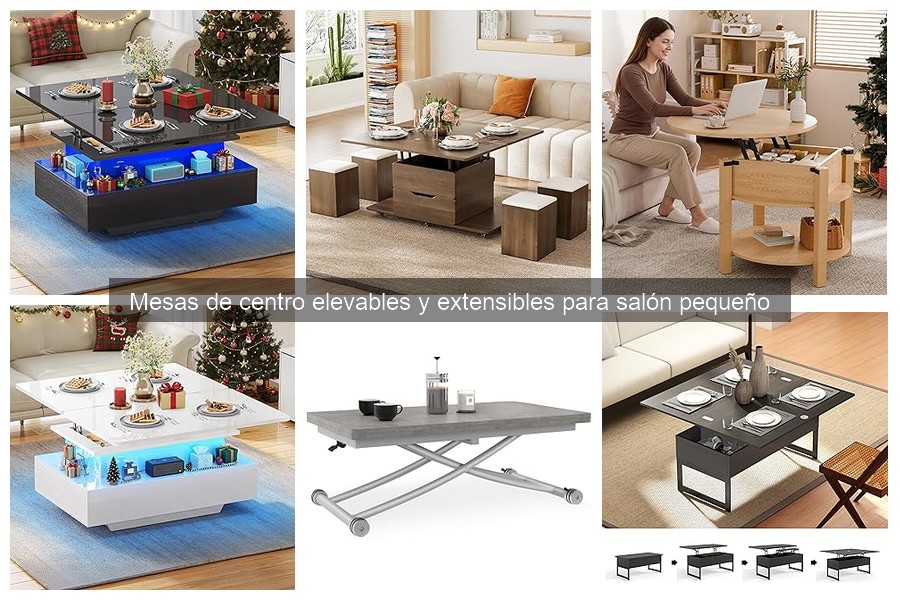 Alternativas a mesas de centro elevables para espacios pequeños