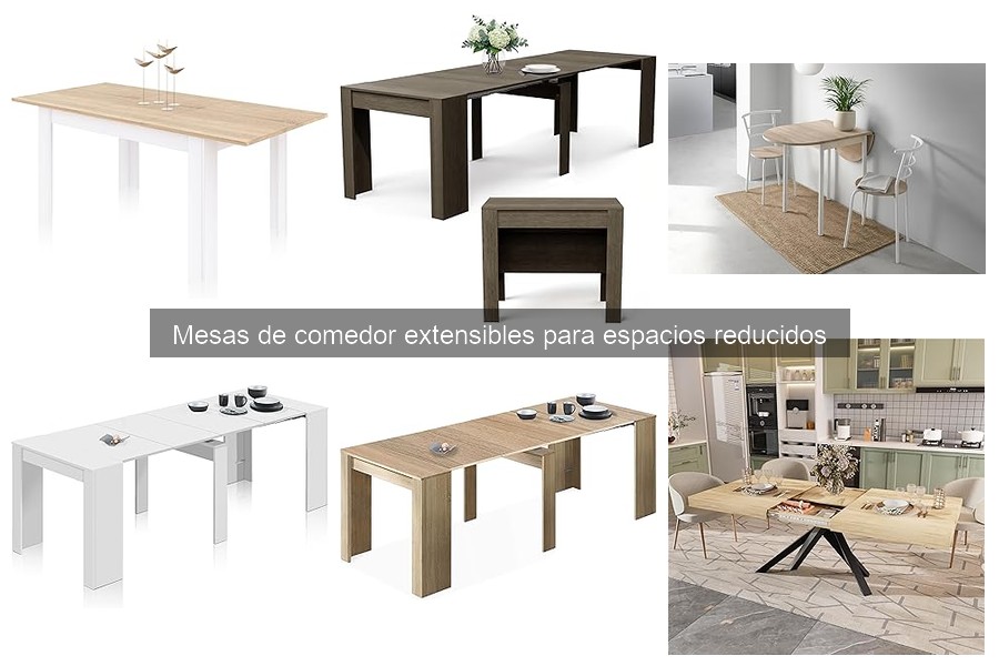 Alternativas a mesas extensibles para espacios pequeños