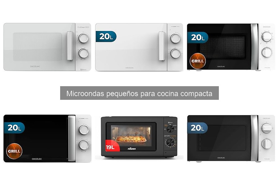 Alternativas a microondas pequeños para cocinas compactas