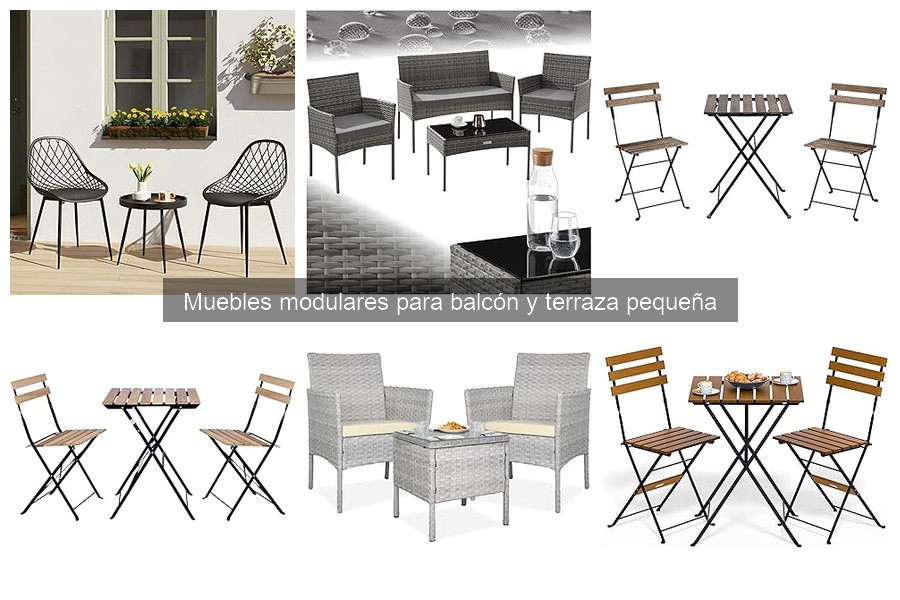 Alternativas a muebles modulares para balcones pequeños