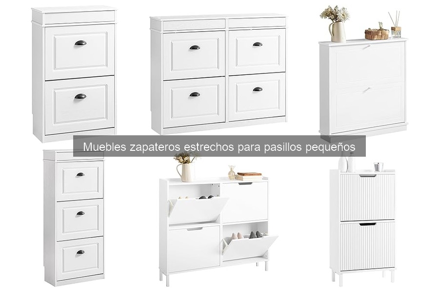 Alternativas a muebles zapateros estrechos para pasillos