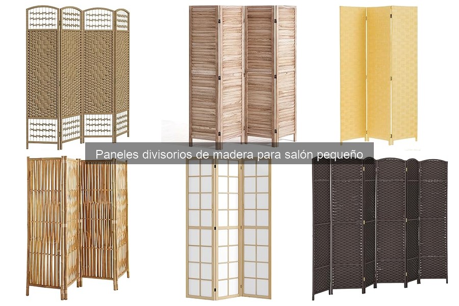 Alternativas a paneles divisorios de madera para espacios pequeños