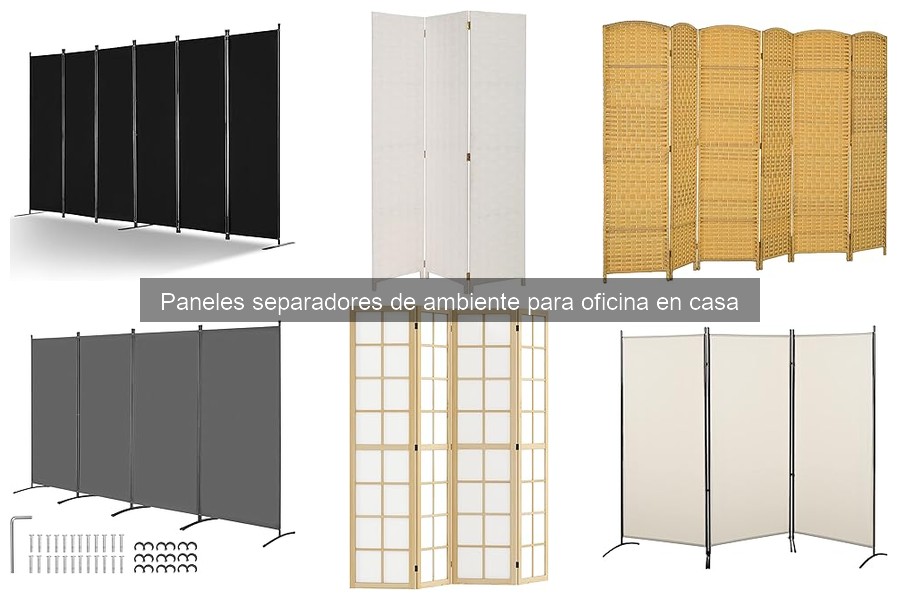 Alternativas a paneles separadores para oficina en casa
