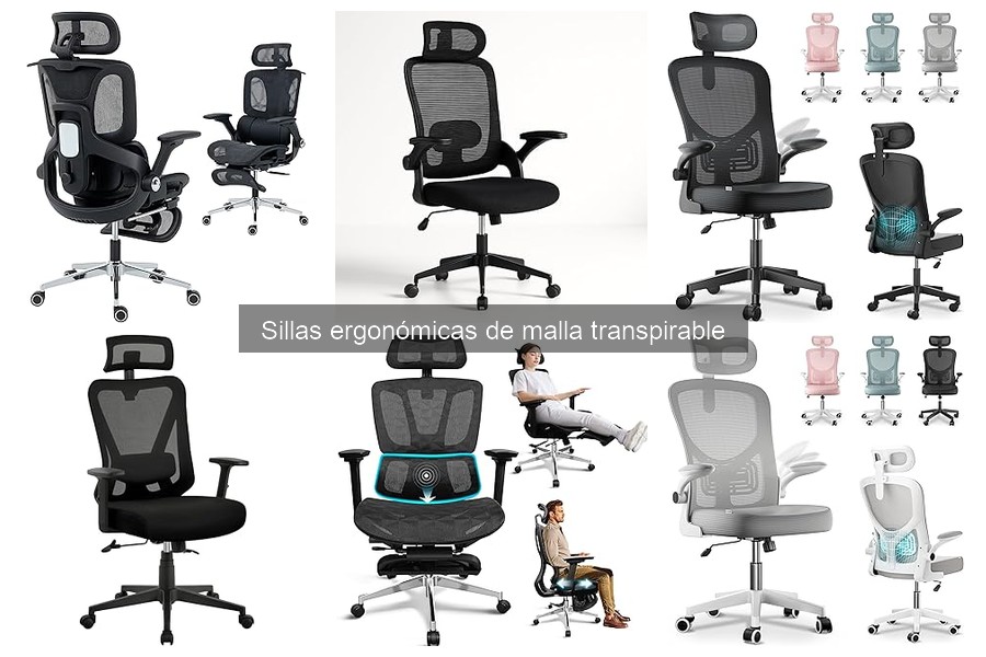 Alternativas a sillas ergonómicas de malla transpirable