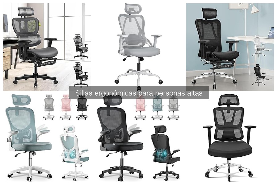 Alternativas a sillas ergonómicas para personas altas