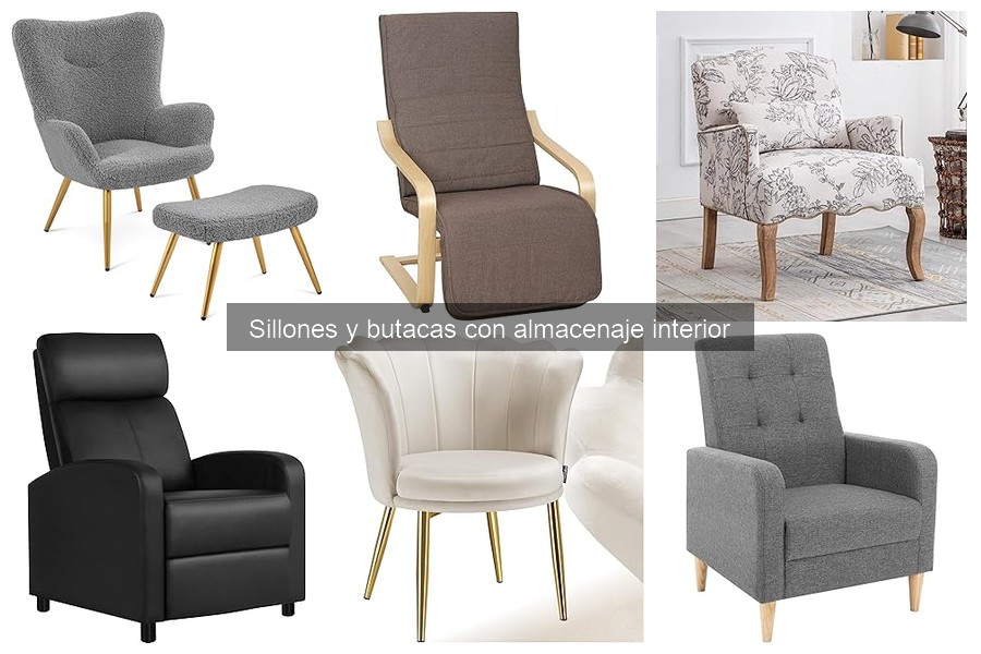 Alternativas a sillones con almacenaje para casas pequeñas