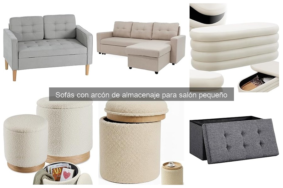 Alternativas a sofás con arcón: soluciones para salones pequeños
