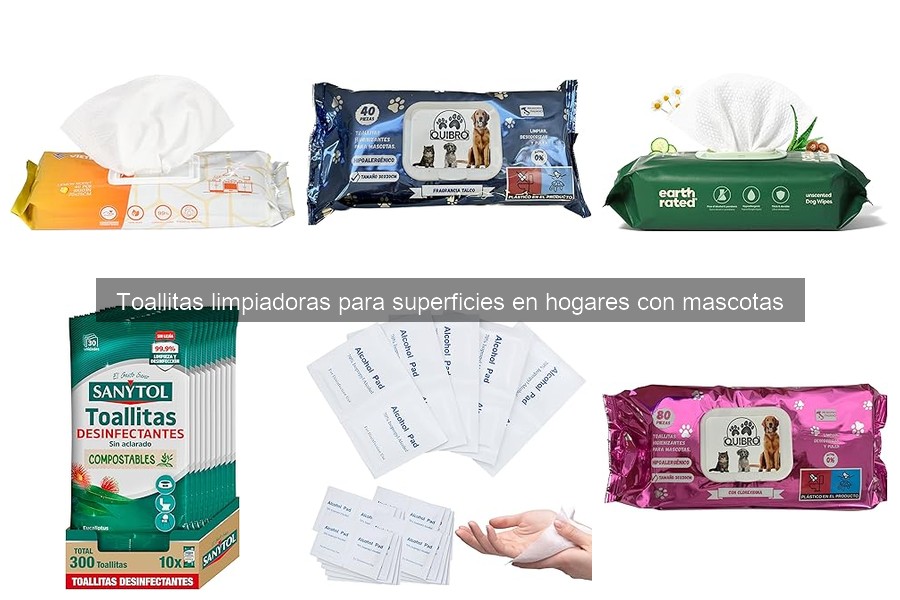 Alternativas a toallitas limpiadoras para hogares con mascotas