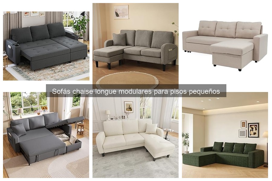 Alternativas al sofá chaise longue modular para espacios pequeños