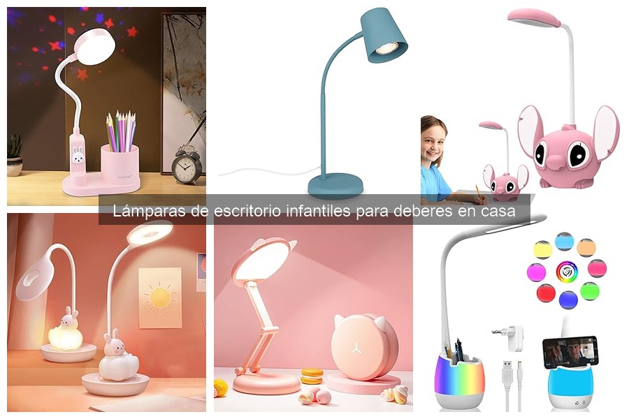 Alternativas creativas a lámparas de escritorio infantiles