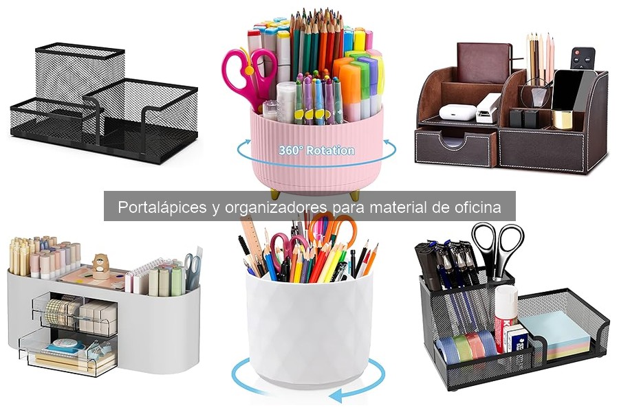 Alternativas creativas a portalápices para oficina