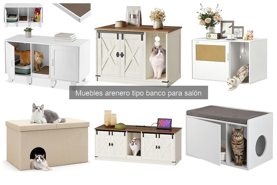 Alternativas prácticas al mueble arenero tipo banco