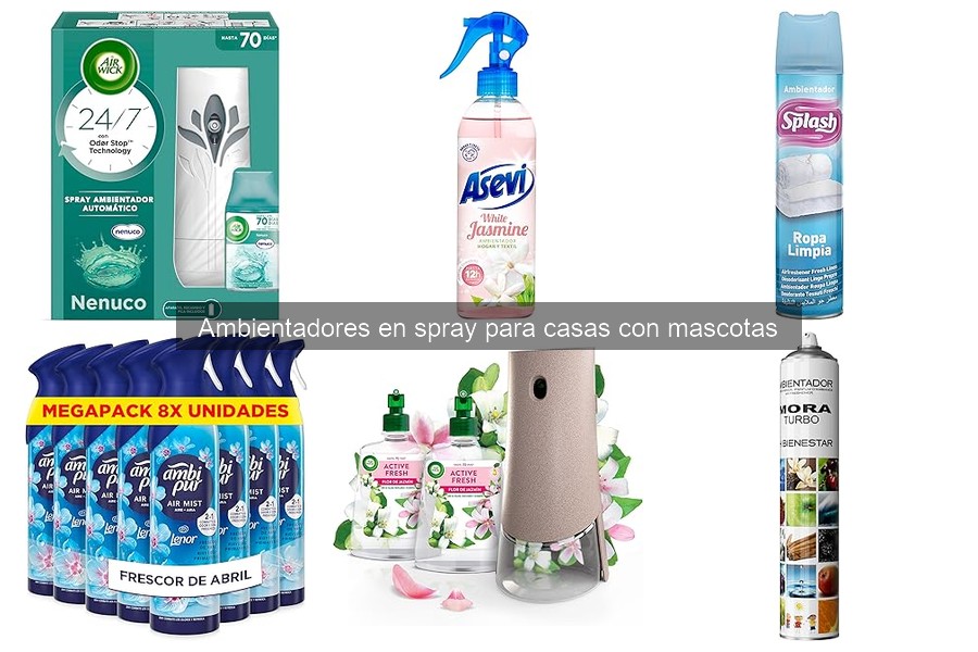 Ambientadores en spray: solución para hogares con mascotas