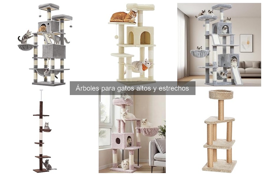 Árboles para gatos altos y estrechos a buen precio