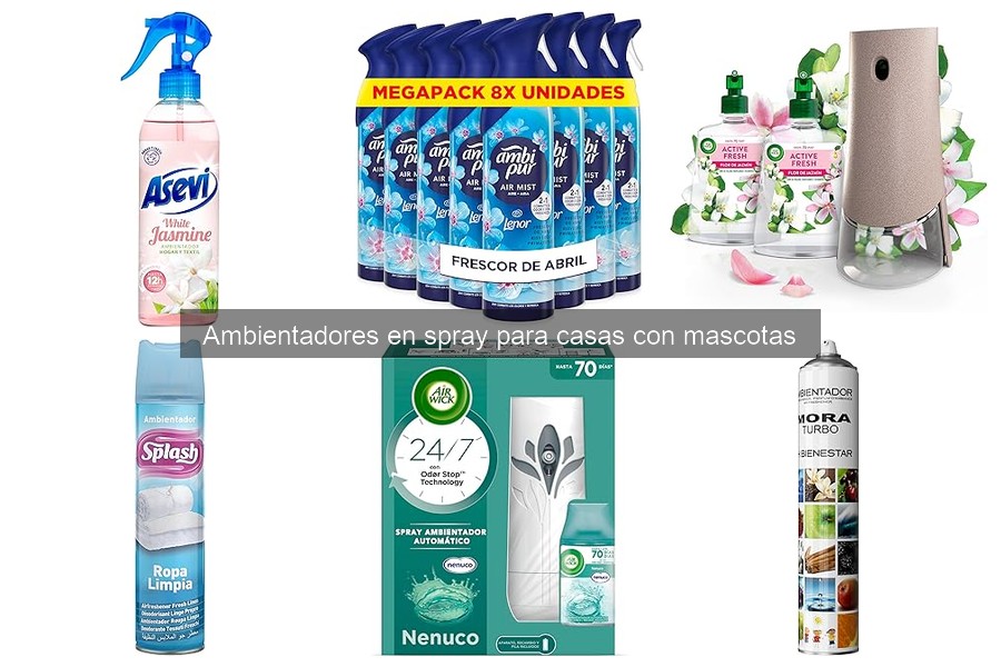 Beneficios de ambientadores en spray para casas con mascotas