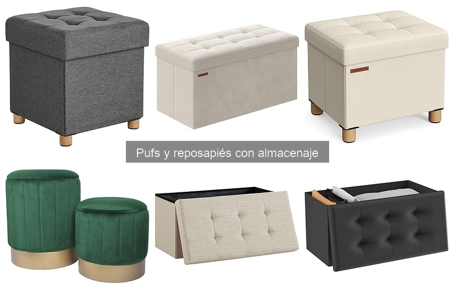 Beneficios de Pufs y Reposapiés con Almacenaje en Pisos Pequeños