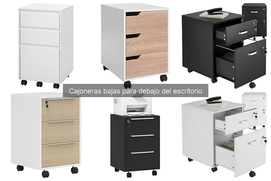 Cajoneras bajas para escritorio: ¿Qué son y cómo elegirlas?