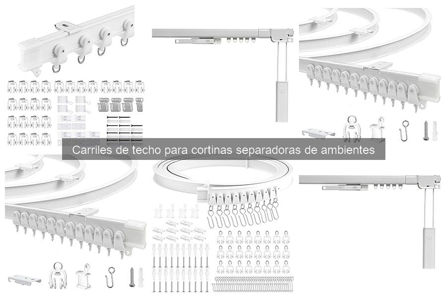 Carriles de Techo para Cortinas Separadoras de Ambientes