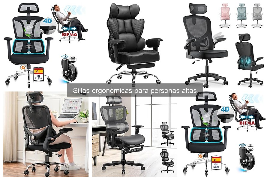 Cómo ajustar una silla ergonómica para personas altas