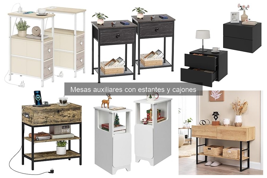 Cómo cuidar tu mesa auxiliar con estantes y cajones