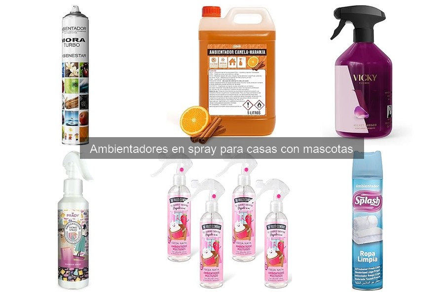 Cómo elegir ambientadores en spray para casas con mascotas